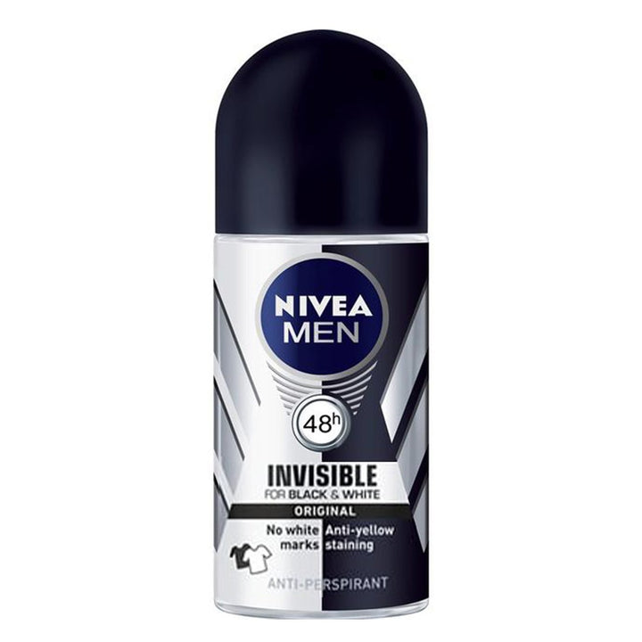 Nivea Men Invisible For Black & White Roll-On - Easy Pharmacy LLC