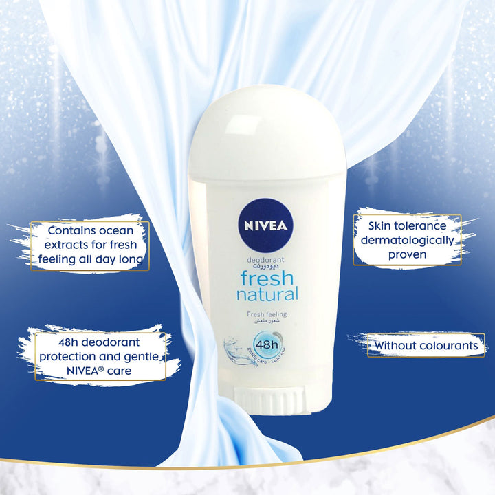 Nivea Fresh Natural Deodorant Stick 40 mL - Easy Pharmacy LLC