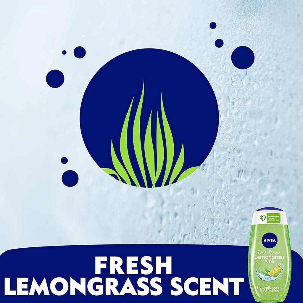 Nivea Lemongrass & Oil Shower Gel 250 mL - Easy Pharmacy LLC