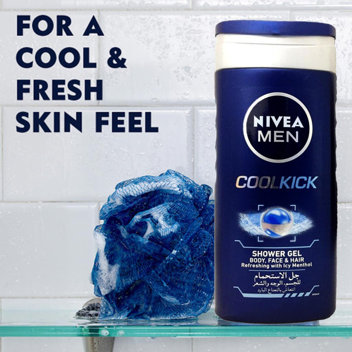 Nivea Men Cool Kick Shower Gel 250 mL - Easy Pharmacy LLC