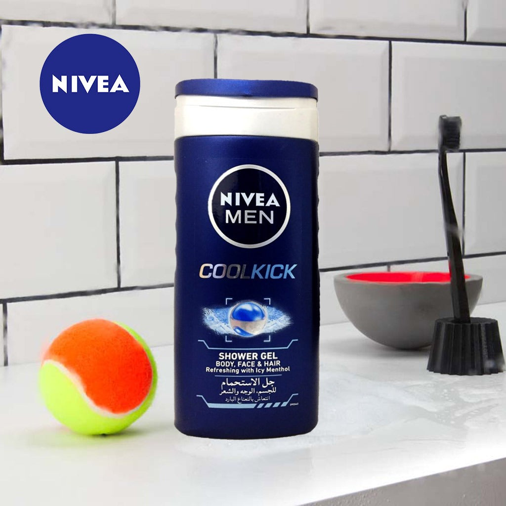 Nivea Men Cool Kick Shower Gel 250 mL - Easy Pharmacy LLC