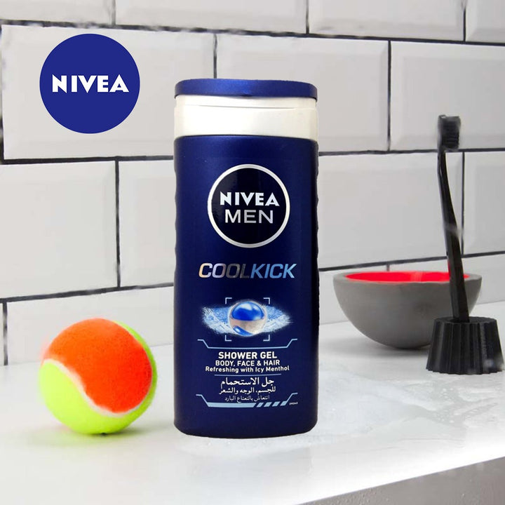 Nivea Men Cool Kick Shower Gel 250 mL - Easy Pharmacy LLC