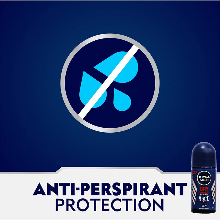 Nivea Men Dry Impact Plus Antiperspirant Roll-On 50 mL - Easy Pharmacy LLC