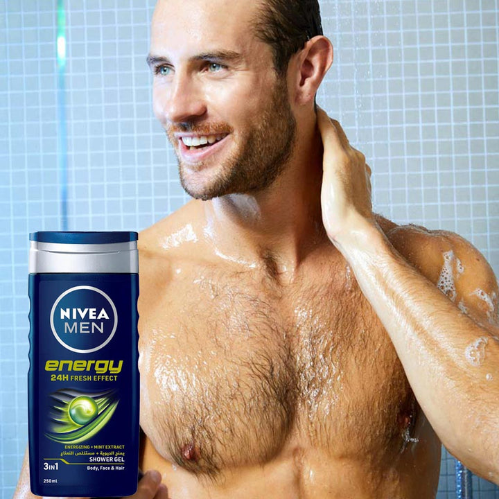 Nivea Men Energy Shower Gel 250 mL - Easy Pharmacy LLC