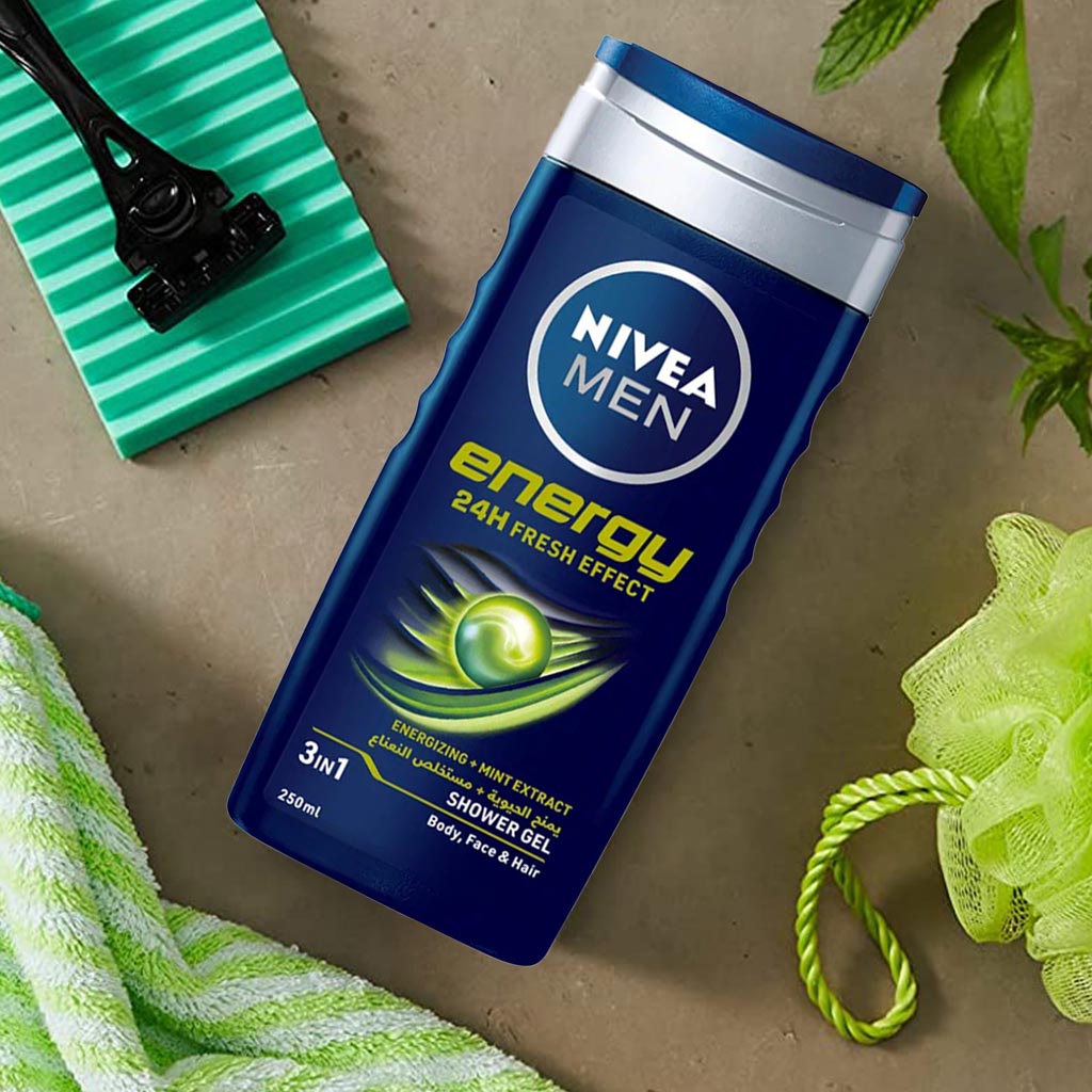 Nivea Men Energy Shower Gel 250 mL - Easy Pharmacy LLC