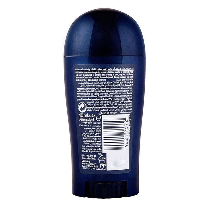Nivea Men Invisible for Black and White Deodorant Stick 40 mL - Easy Pharmacy LLC