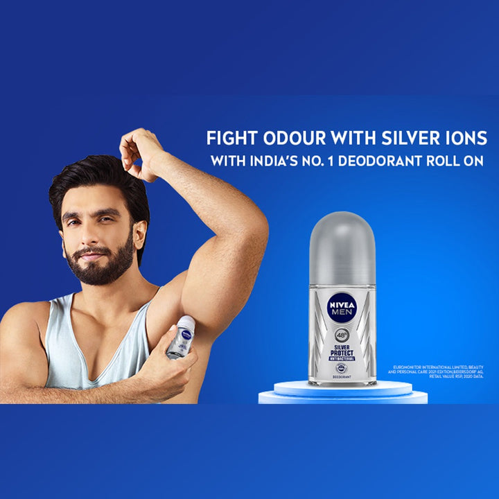 Nivea Men Silver Protect Roll-On 50 mL - Easy Pharmacy LLC