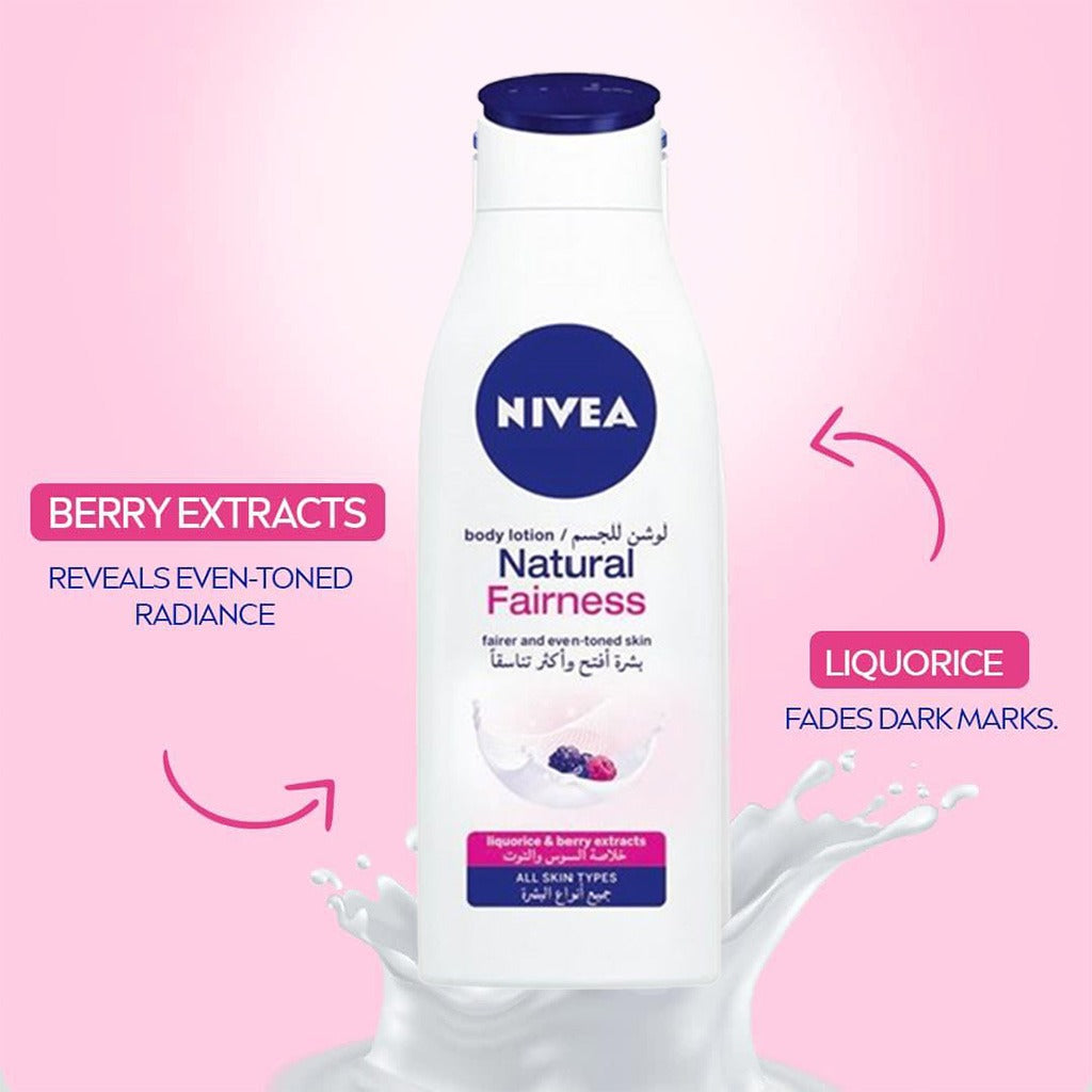 Nivea Natural Fairness Body Lotion 250 mL - Easy Pharmacy LLC