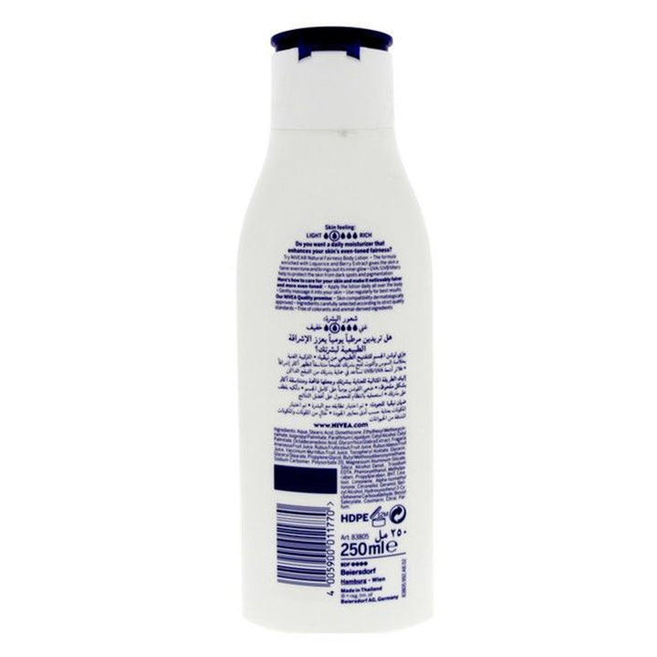 Nivea Natural Fairness Body Lotion 250 mL - Easy Pharmacy LLC