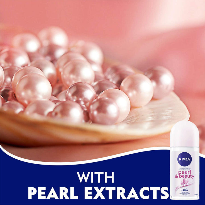 Nivea Pearl & Beauty Antiperspirant Roll-On 50 mL - Easy Pharmacy LLC