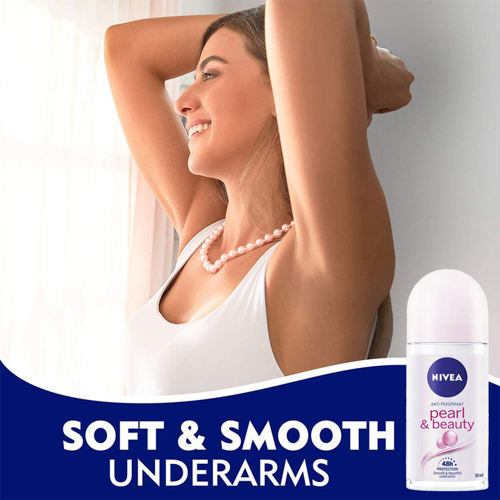 Nivea Pearl & Beauty Antiperspirant Roll-On 50 mL - Easy Pharmacy LLC