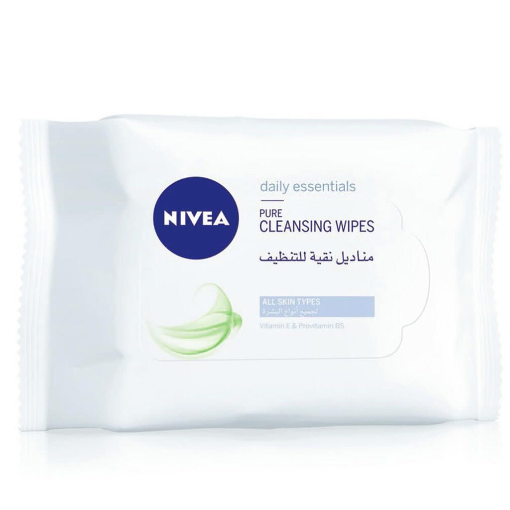 Nivea Pure Cleansing Wipes For All Skin Types 25's - Easy Pharmacy LLC