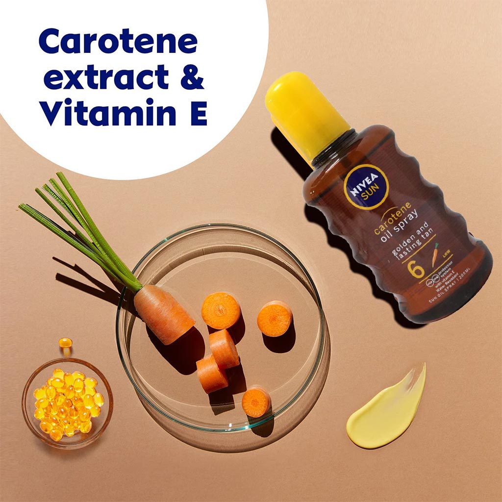 Nivea Carotene Tanning Oil Spray 200 mL - Easy Pharmacy LLC