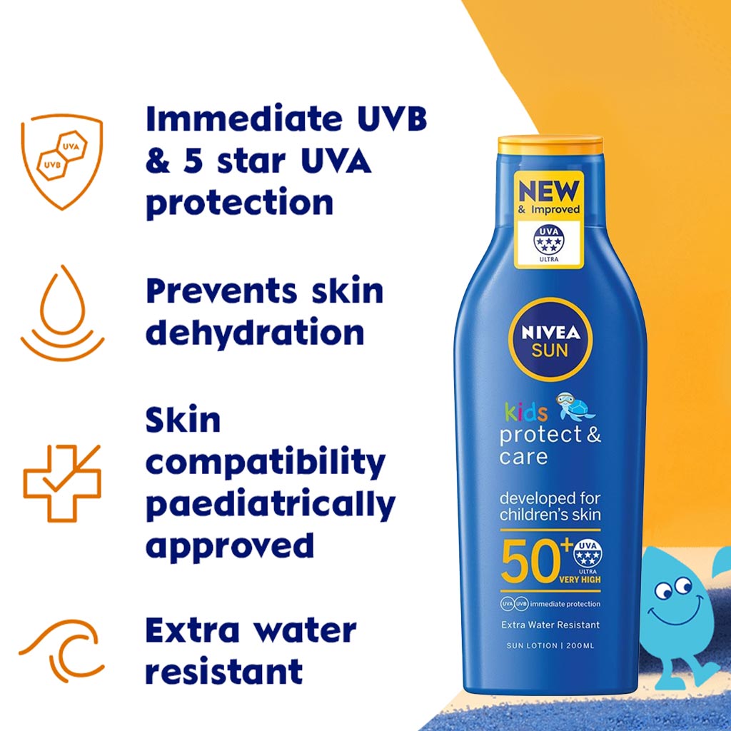 Nivea Sun Kids Very High SPF50+ Moisturising Sun Lotion 200 mL - Easy Pharmacy LLC