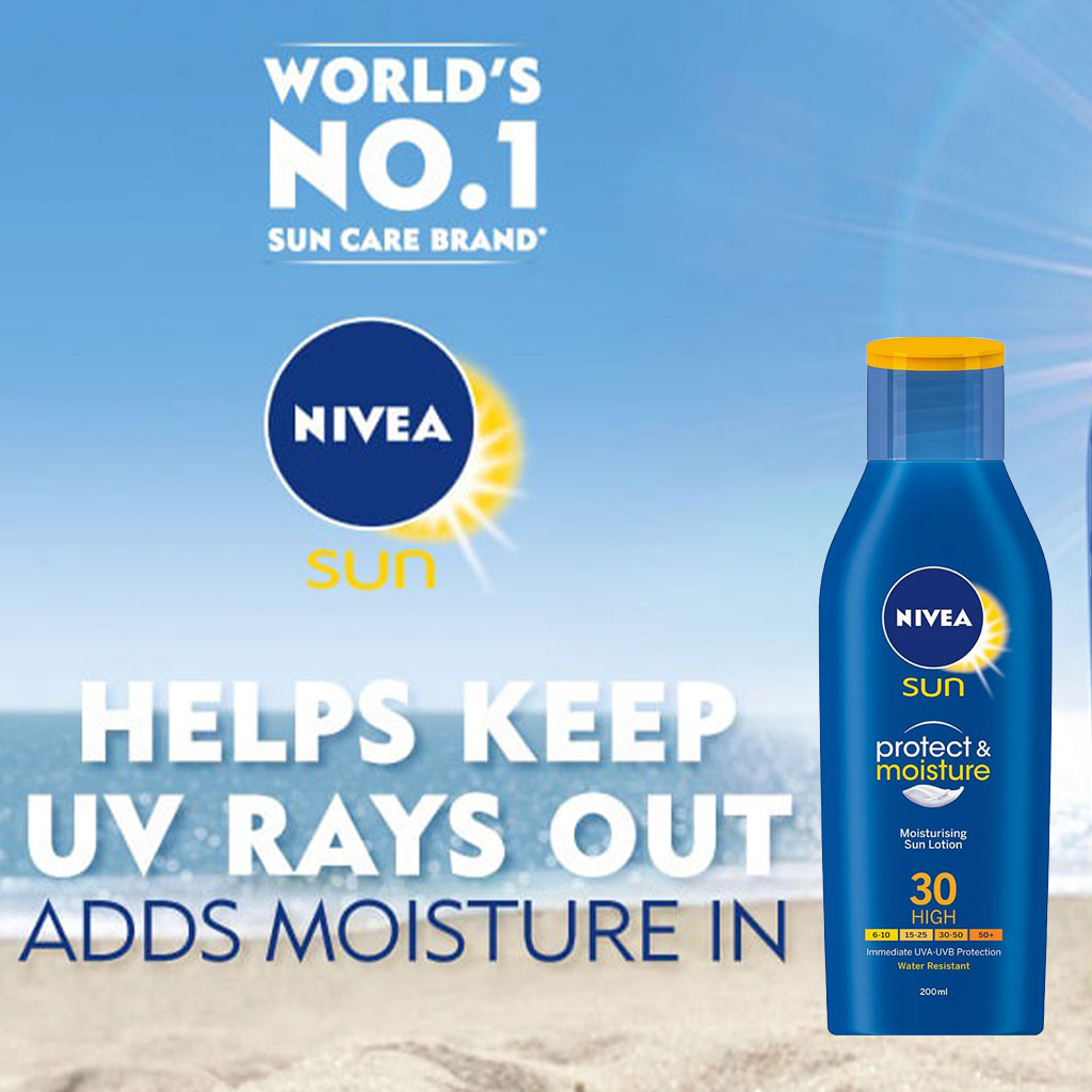 Nivea Sun SPF30 Moisturising Sun Lotion 200 mL - Easy Pharmacy LLC