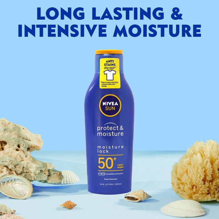 Nivea Sun Protect & Moisture Lotion SPF50+ 200 mL - Easy Pharmacy LLC