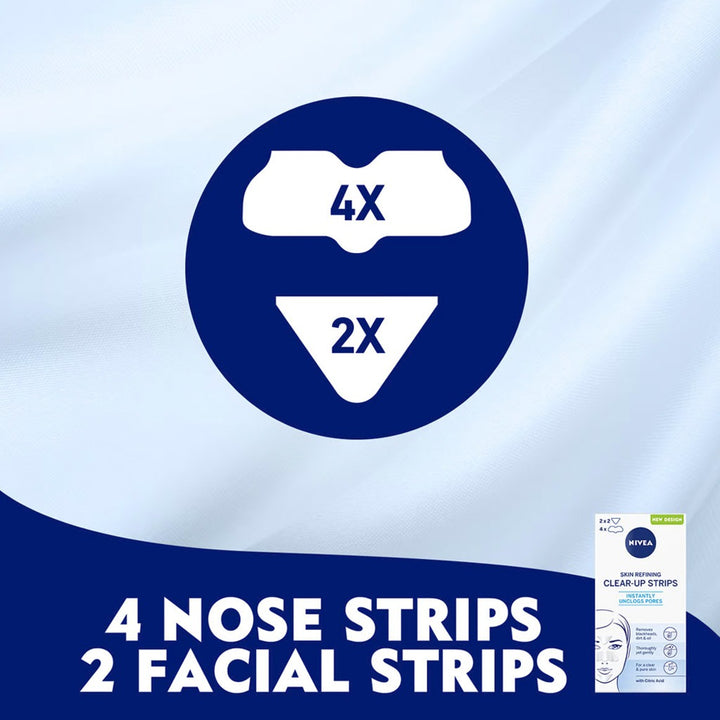 Nivea Refining Clear-Up Strips 6's - Easy Pharmacy LLC