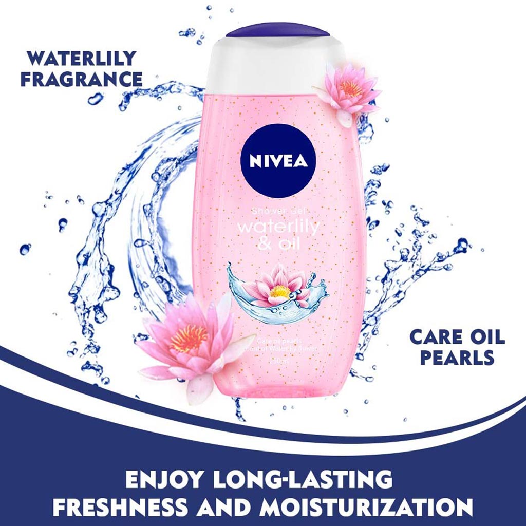 Nivea Waterlily and Oil Shower Gel 250 mL - Easy Pharmacy LLC