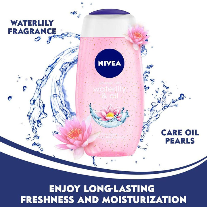Nivea Waterlily and Oil Shower Gel 250 mL - Easy Pharmacy LLC