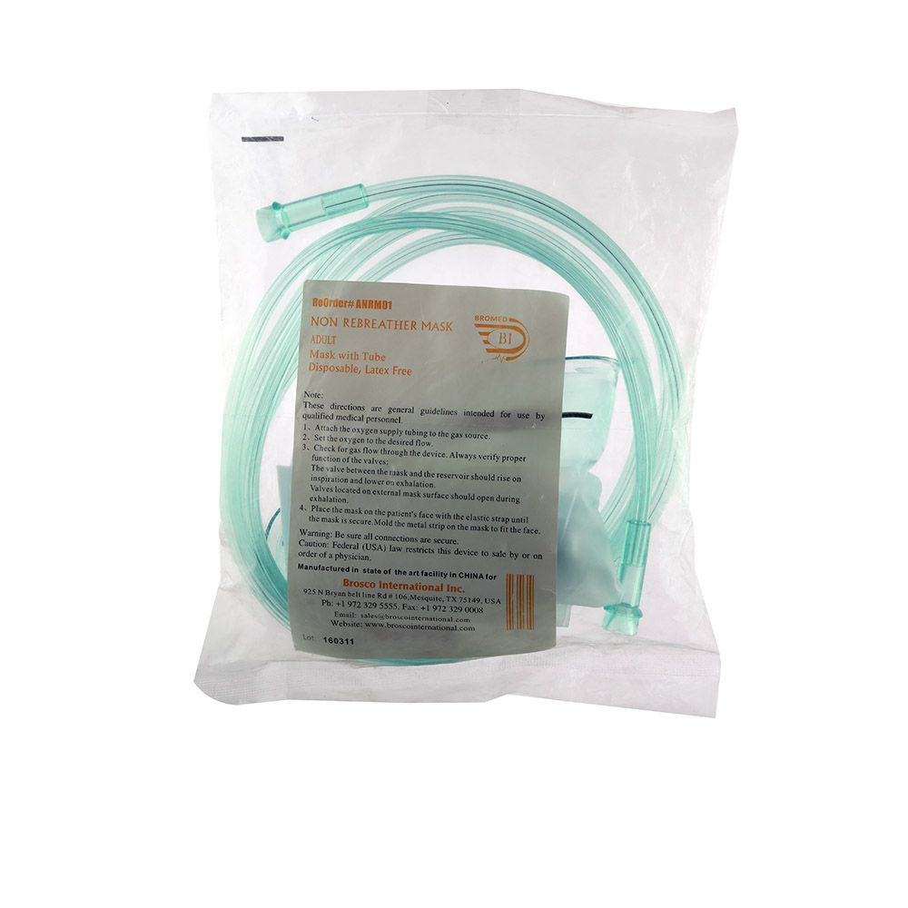 Bromed Non Rebreather Mask Adult - Easy Pharmacy LLC