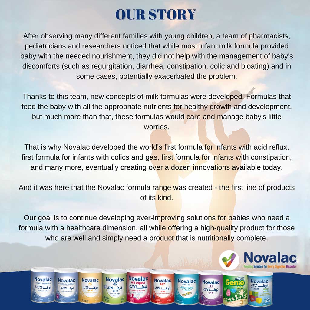Novalac AC Anti colic Baby Milk Formula For 0 To 12 Months 400g - Easy Pharmacy LLC