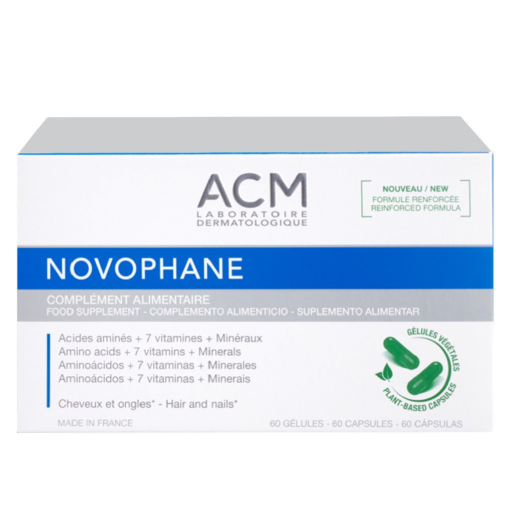ACM Novophane Capsules, Food Supplement For Hair & Nail Growth, Pack of 60's - Easy Pharmacy LLC