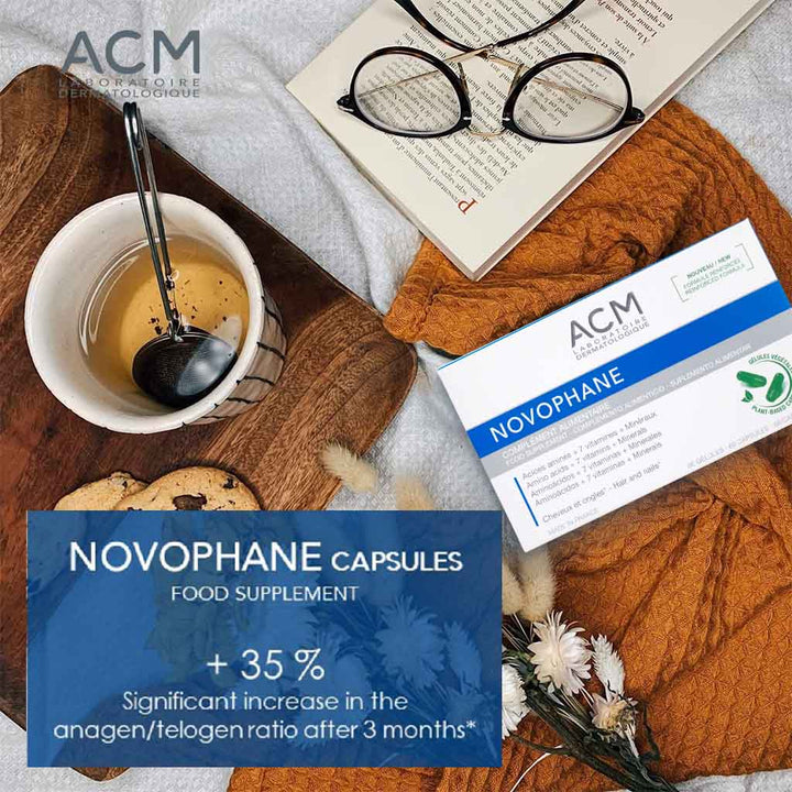 ACM Novophane Capsules, Food Supplement For Hair & Nail Growth, Pack of 60's - Easy Pharmacy LLC