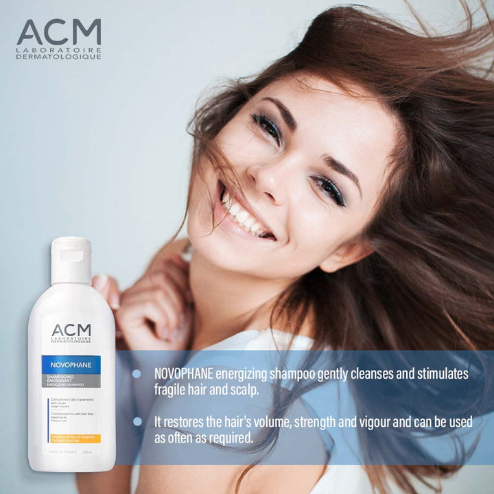 ACM Novophane Energizing Shampoo For Damaged, Dull & Weakened Hair 200ml - Easy Pharmacy LLC