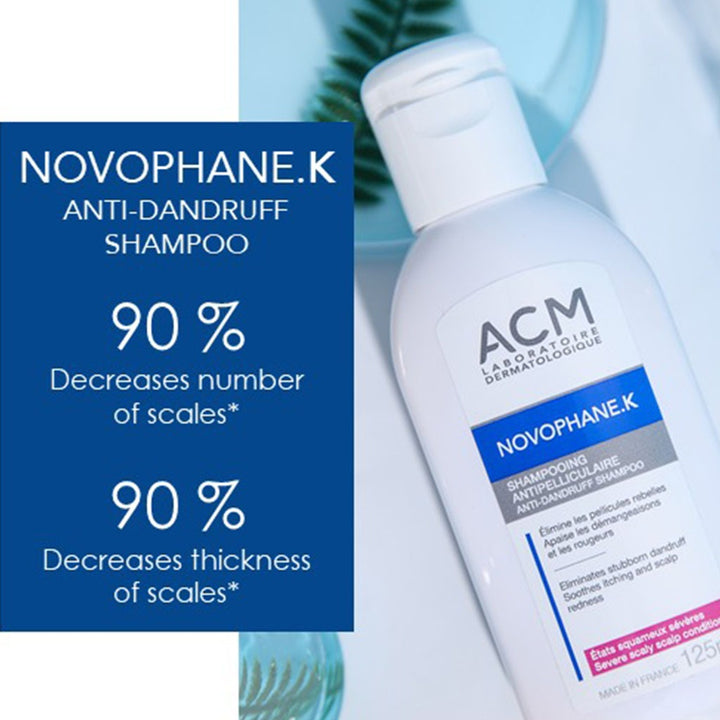 ACM Novophane K Anti-Dandruff Shampoo For Severe Scaly Scalp 125ml - Easy Pharmacy LLC