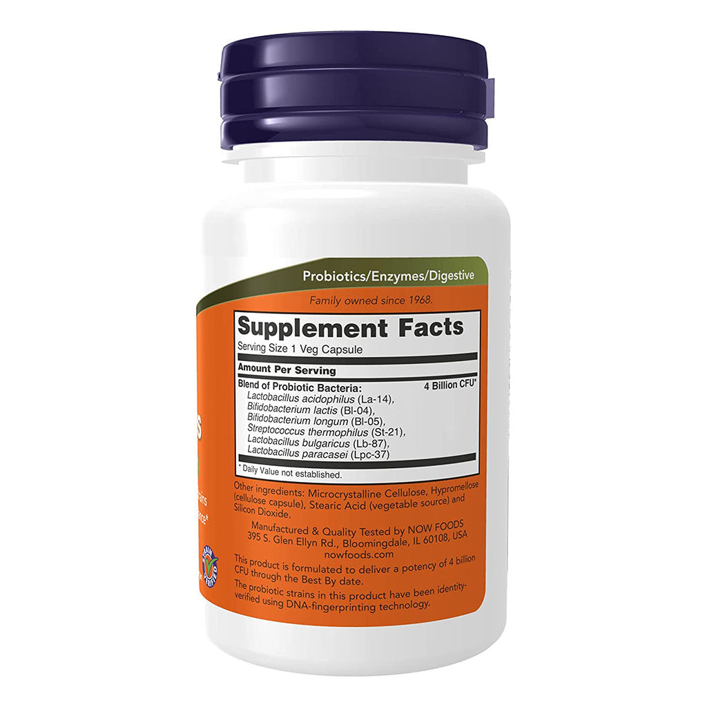 Now Acidophilus 4 x 6 Probiotic Capsules For Healthy Intestinal Flora, Pack of 60's - Easy Pharmacy LLC