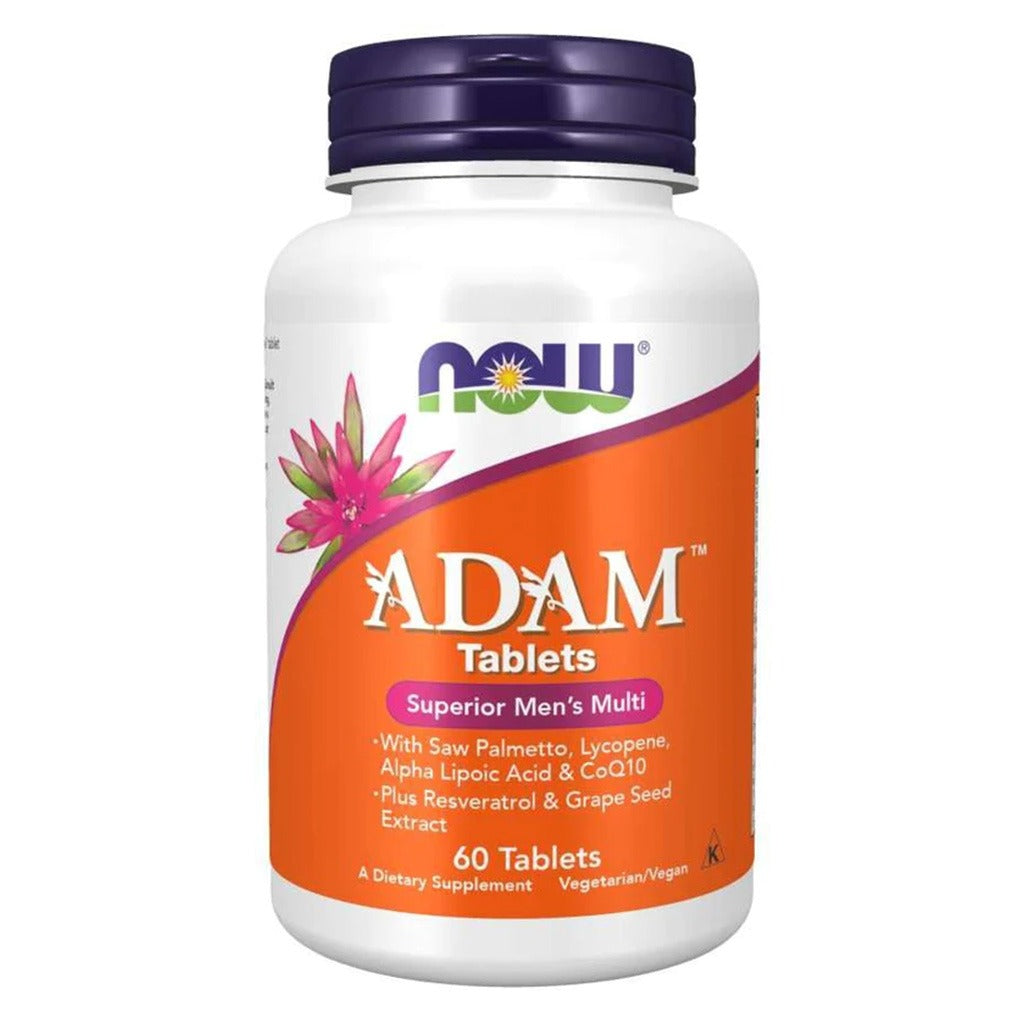 Now Adam Men's Multivitamin Tablets For Overall Wellness, Pack of 60's - Easy Pharmacy LLC