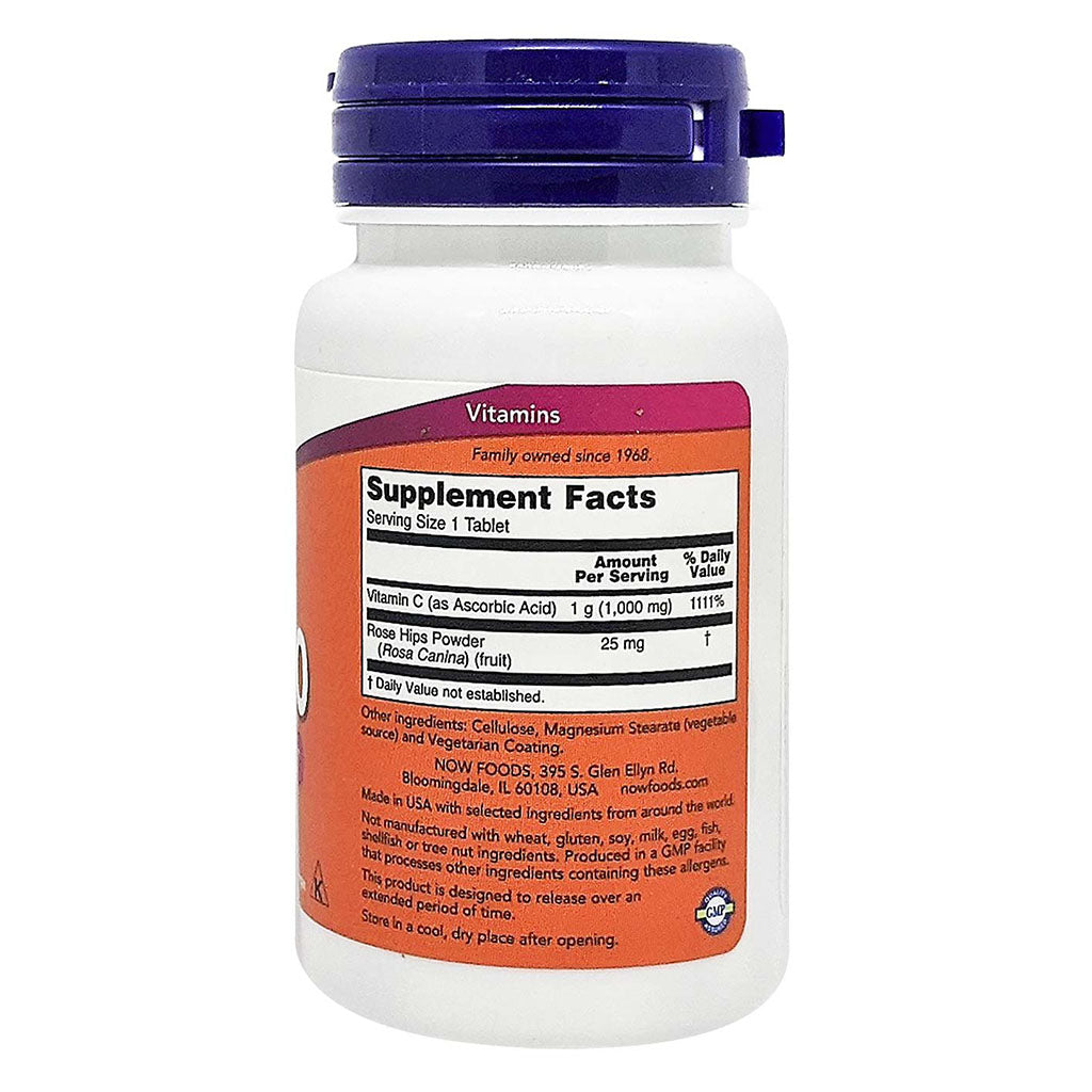 Now C-1000 Vitamin C Tablets For Antioxidant & Immune Support, Pack of 30's - Easy Pharmacy LLC