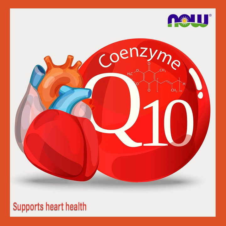 Now CoQ10 100mg Antioxidant Softgels For Heart Health & Energy, Pack of 50's - Easy Pharmacy LLC