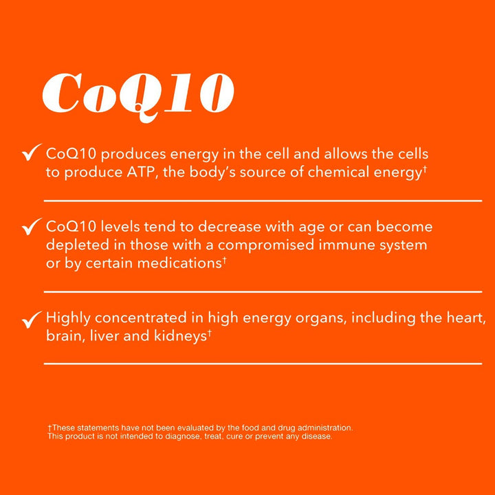 Now CoQ10 50mg Antioxidant Softgels For Heart Health & Energy, Pack of 50's - Easy Pharmacy LLC