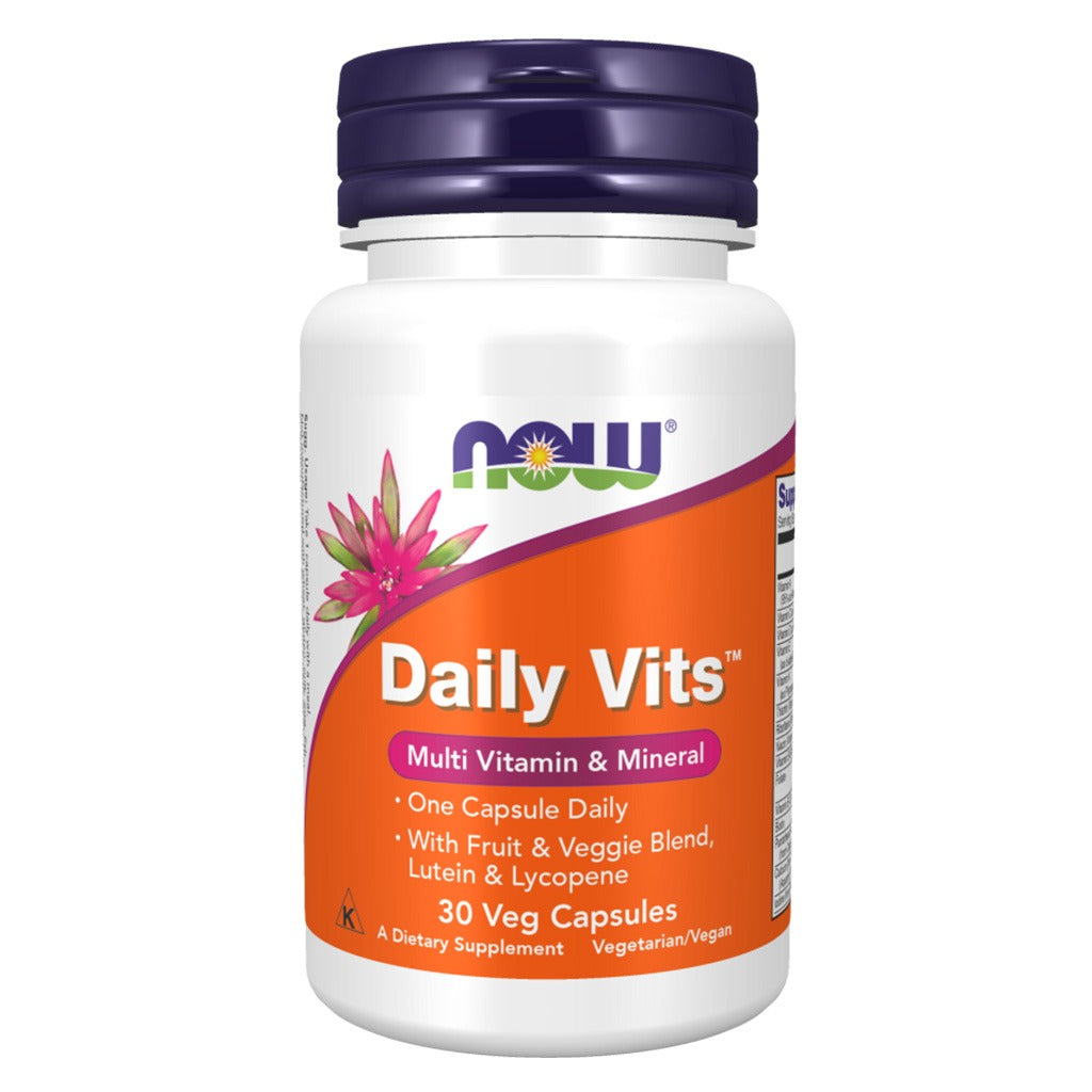 Now Daily Vits Multivitamins & Minerals Supplement Tablets For Overall Wellness, Pack of 30's - Easy Pharmacy LLC