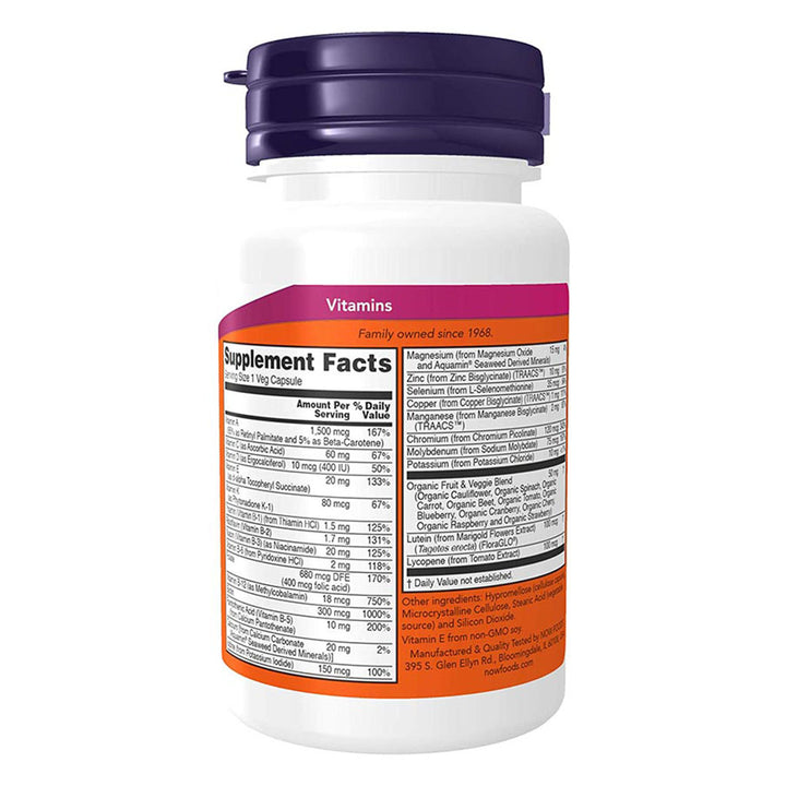 Now Daily Vits Multivitamins & Minerals Supplement Tablets For Overall Wellness, Pack of 30's - Easy Pharmacy LLC