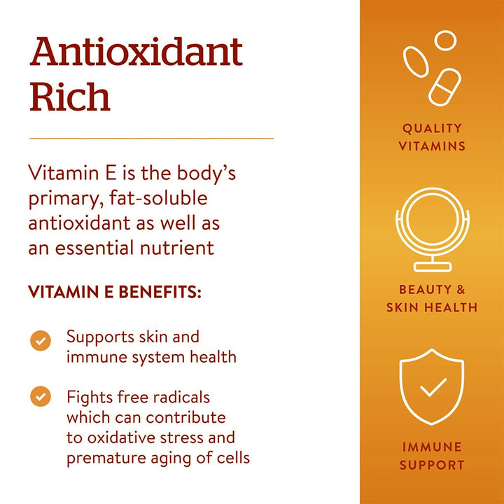 Now Vitamin E Liquid Drops, Plant Derived, For Antioxidant Support 30ml - Easy Pharmacy LLC