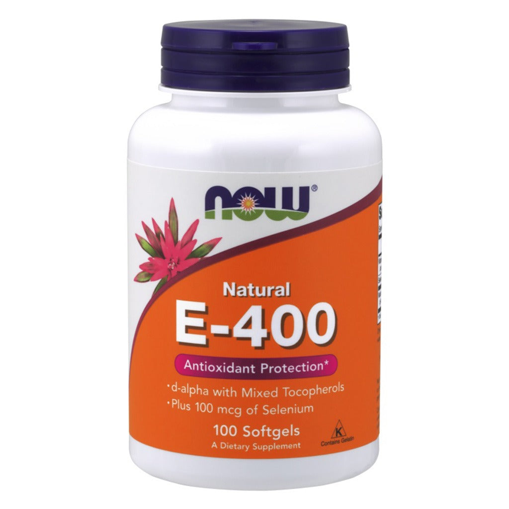 Now Natural E-400 Vitamin E Softgel For Antioxidant Protection, Pack of 100's - Easy Pharmacy LLC