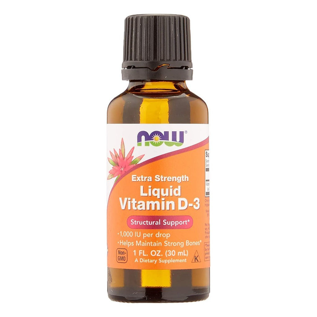 Now Extra Strength Liquid Vitamin D3-1000 IU Drops For Strong Bones 30ml - Easy Pharmacy LLC