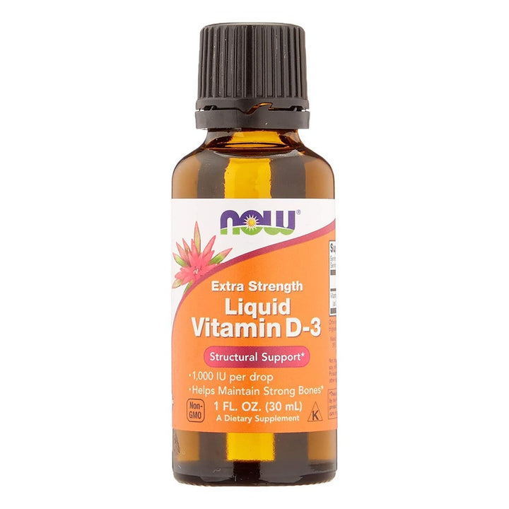 Now Extra Strength Liquid Vitamin D3-1000 IU Drops For Strong Bones 30ml - Easy Pharmacy LLC