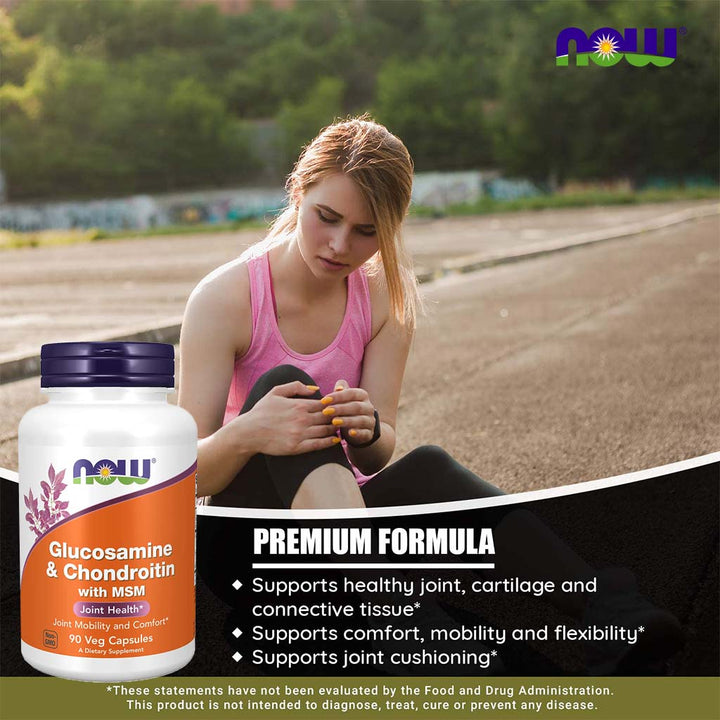 Now Glucosamine & Chondroitin With MSM Capsules For Joint Health, Pack of 90's - Easy Pharmacy LLC