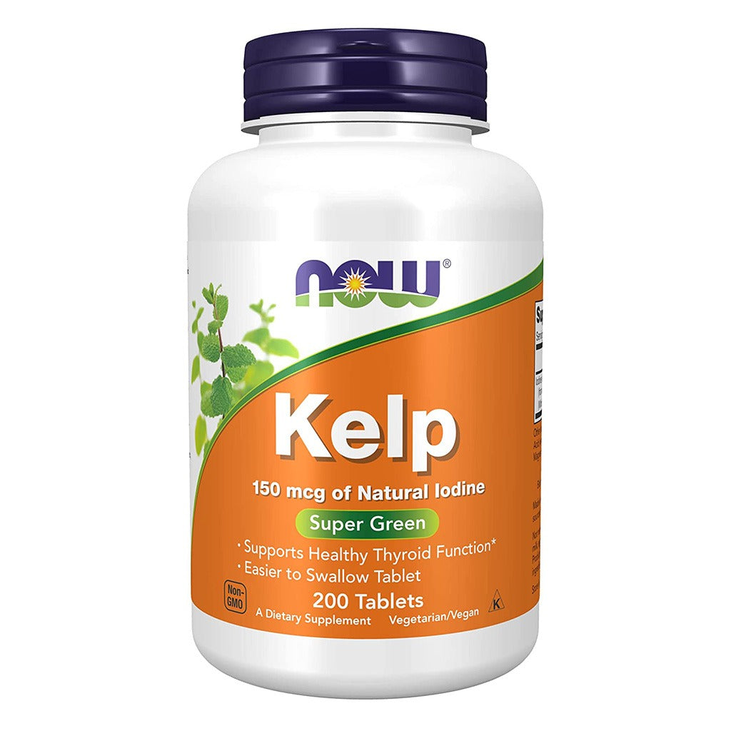 Now Kelp Iodine 150 mcg Tablets For Healthy Thyroid Function, Pack of 200's - Easy Pharmacy LLC