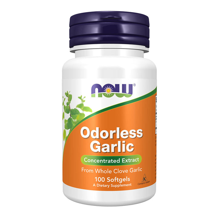 Now Odorless Garlic Softgels For Heart & Immune Support, Pack of 100's - Easy Pharmacy LLC
