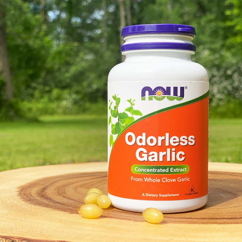 Now Odorless Garlic Softgels For Heart & Immune Support, Pack of 100's - Easy Pharmacy LLC