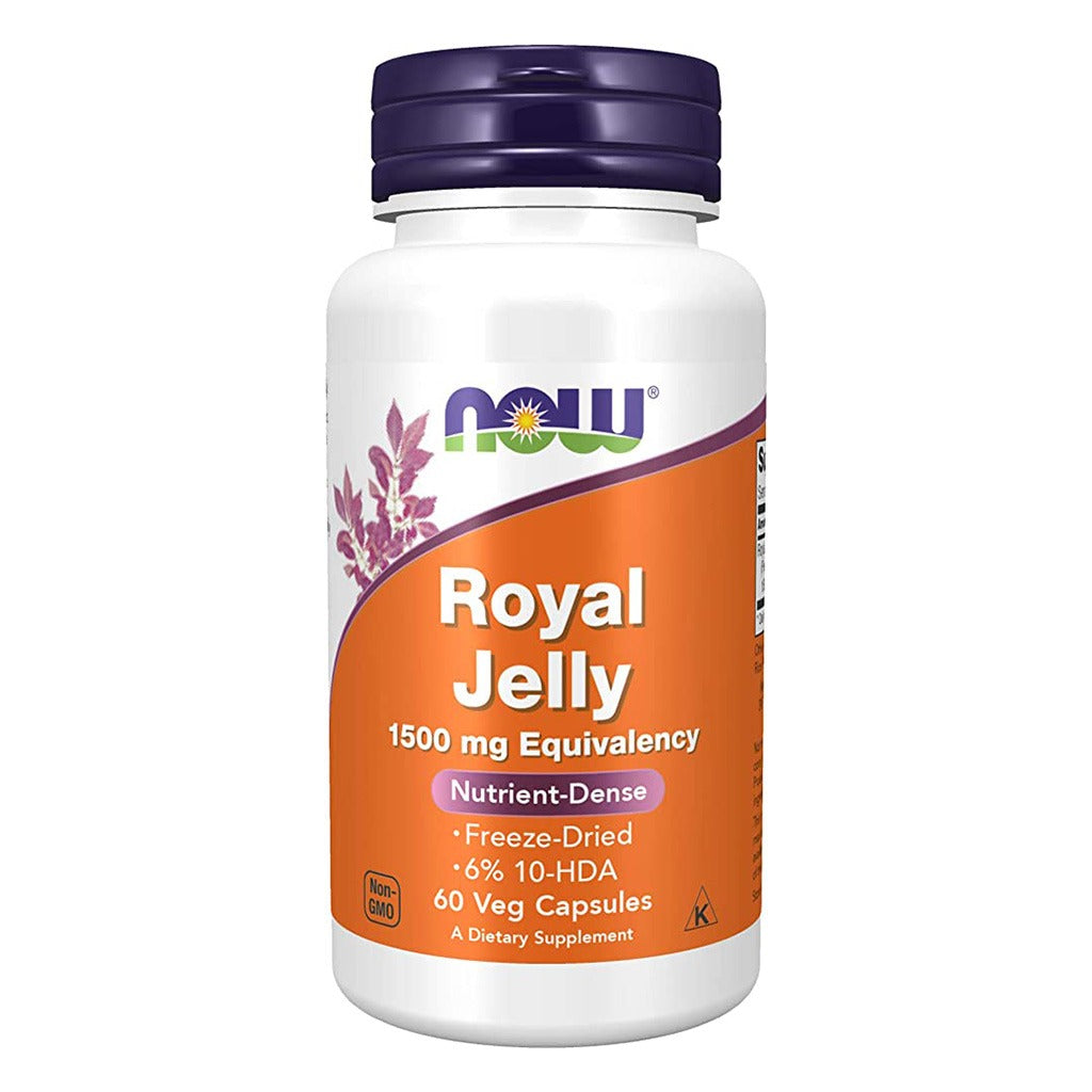 Now Royal Jelly 1500mg Capsules For Overall Health & Wellness, Pack of 60's - Easy Pharmacy LLC