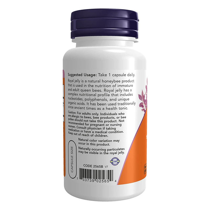 Now Royal Jelly 1500mg Capsules For Overall Health & Wellness, Pack of 60's - Easy Pharmacy LLC