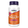 Now High Potency Vitamin D3 1000IU Softgels For Strong Bones & Immune Support, Pack of 180's