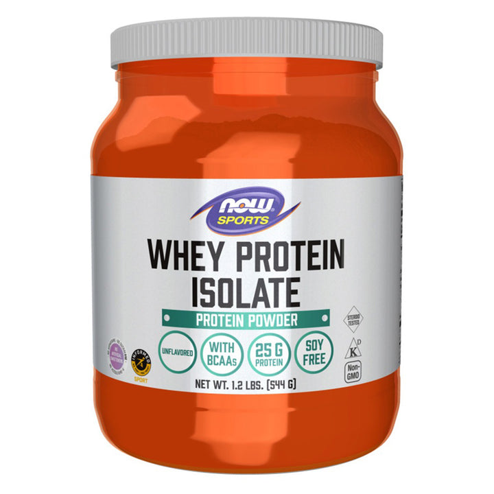 Now Whey Protein Isolate Protein Powder Unflavoured With BCAAs 1.2lbs - Easy Pharmacy LLC