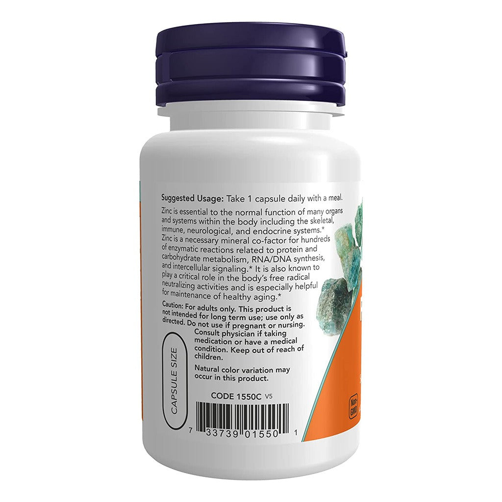 Now Zinc Picolinate 50mg Capsules For Immune Support, Pack of 60's - Easy Pharmacy LLC