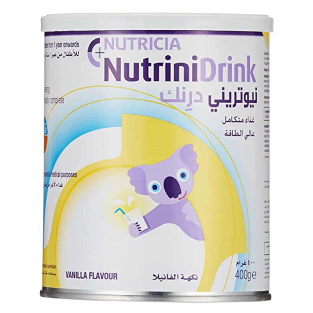 Nutricia NutriniDrink Children's Milk Special Formula For 12+ Months Vanilla Flavour 400g - Easy Pharmacy LLC